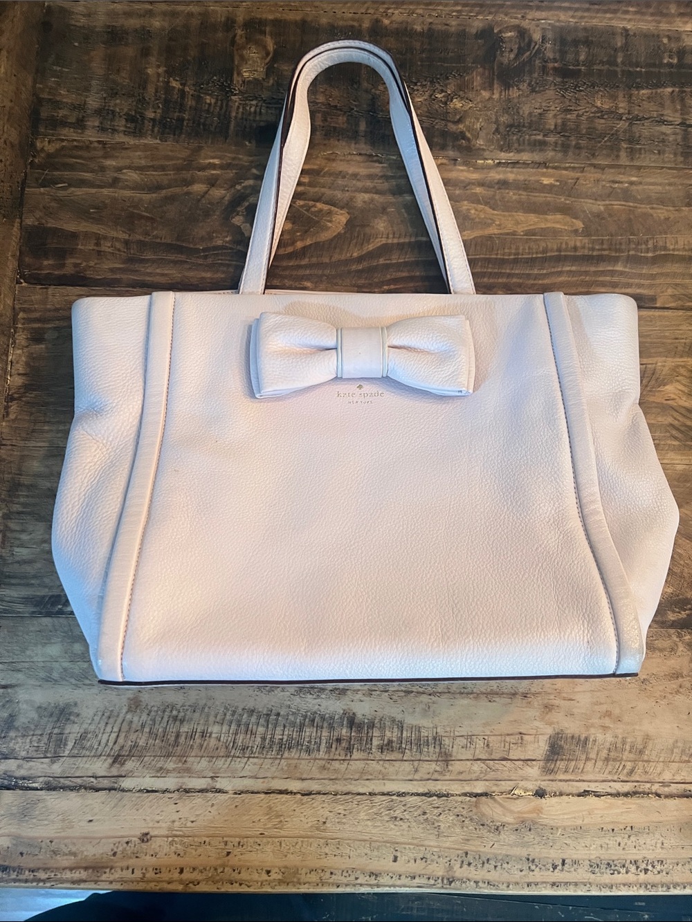 kate spade Light Pink Leather Bow Tote